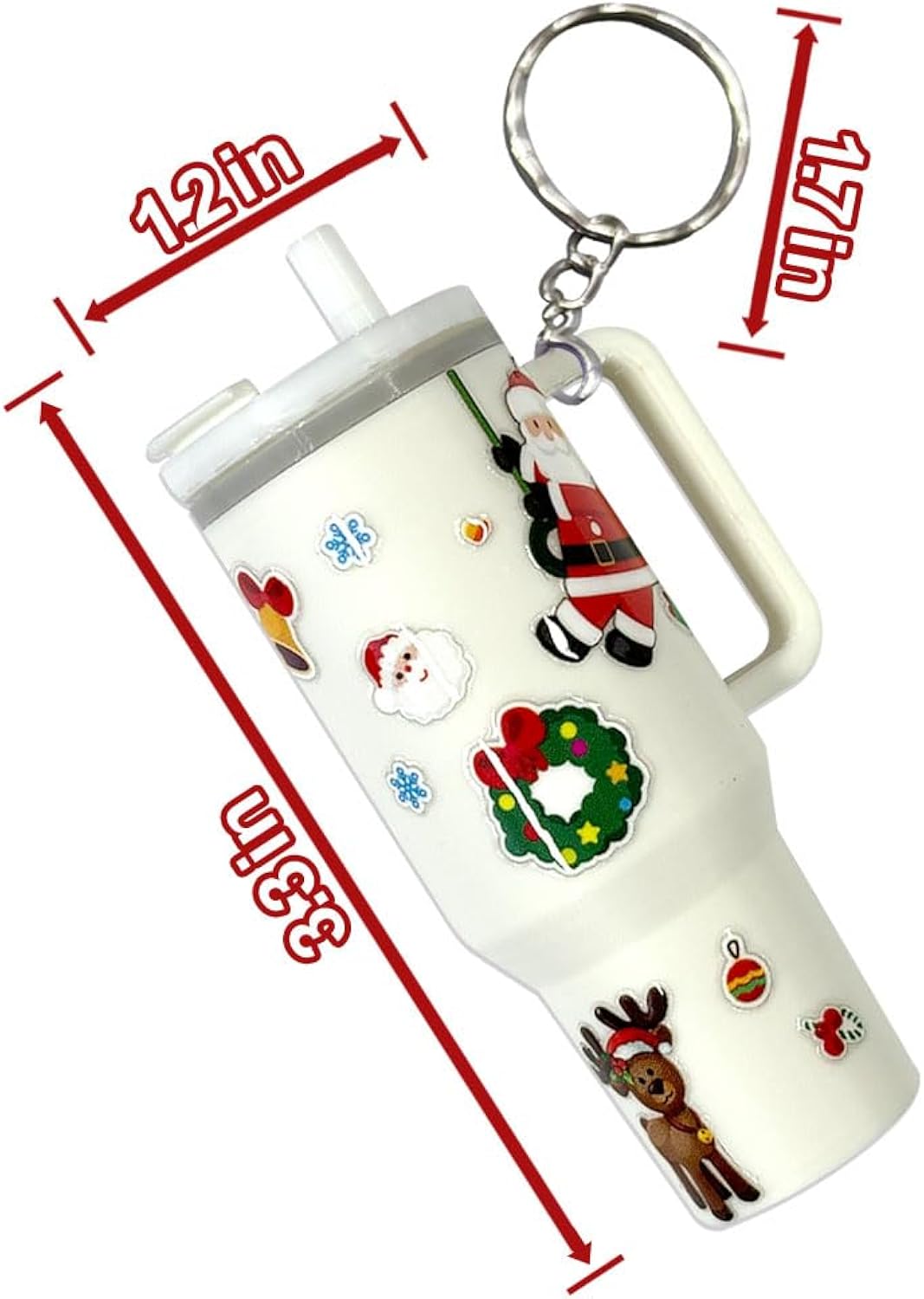 Cute Mini Tumbler Keychain Backpack Accessories Cup Key Charms for Purse Handbag